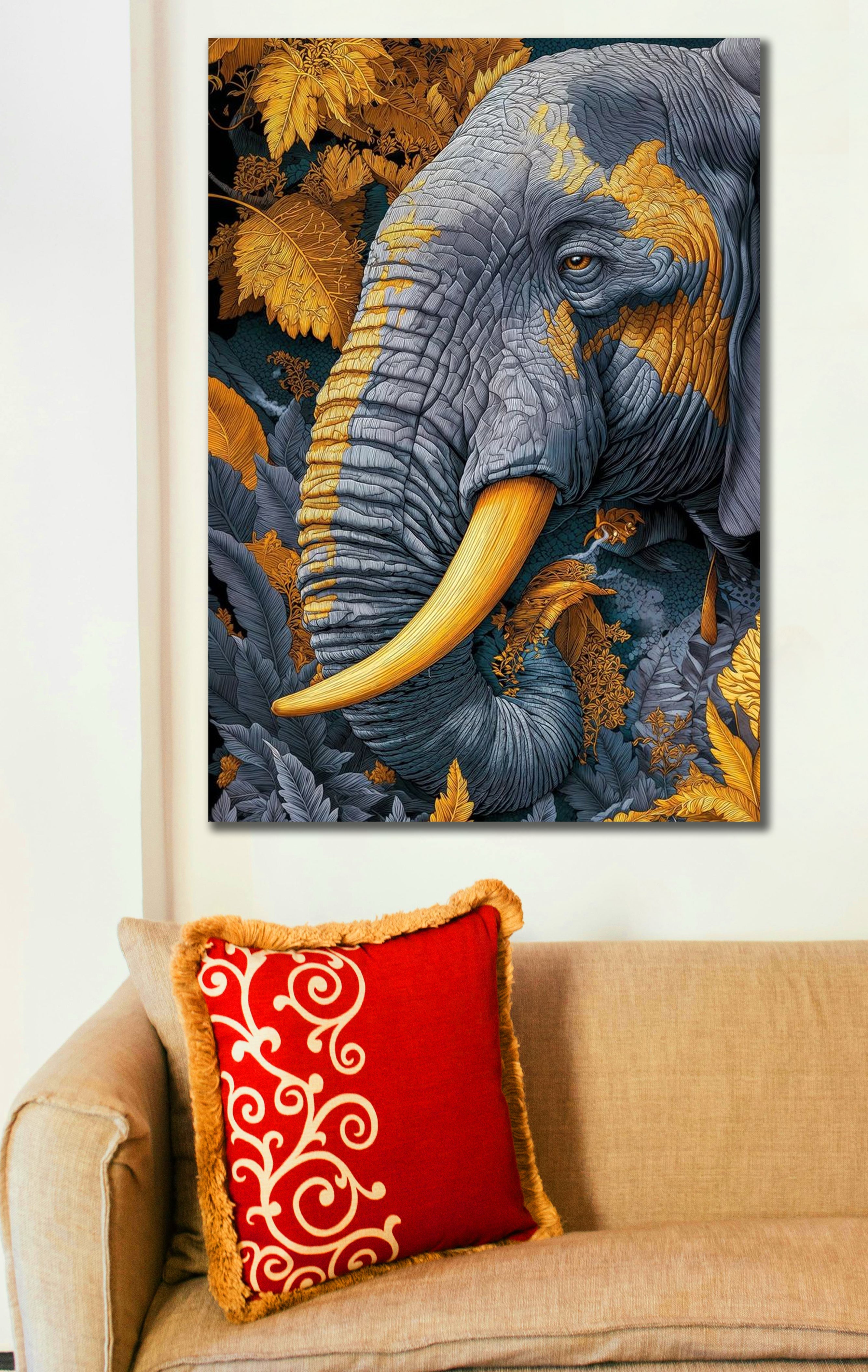 Elephant Canvas Wall Art